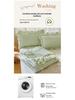 2025 Korean Style Pure Cotton Lace Yarn-Dyed Bedspread Set - 3 Piece