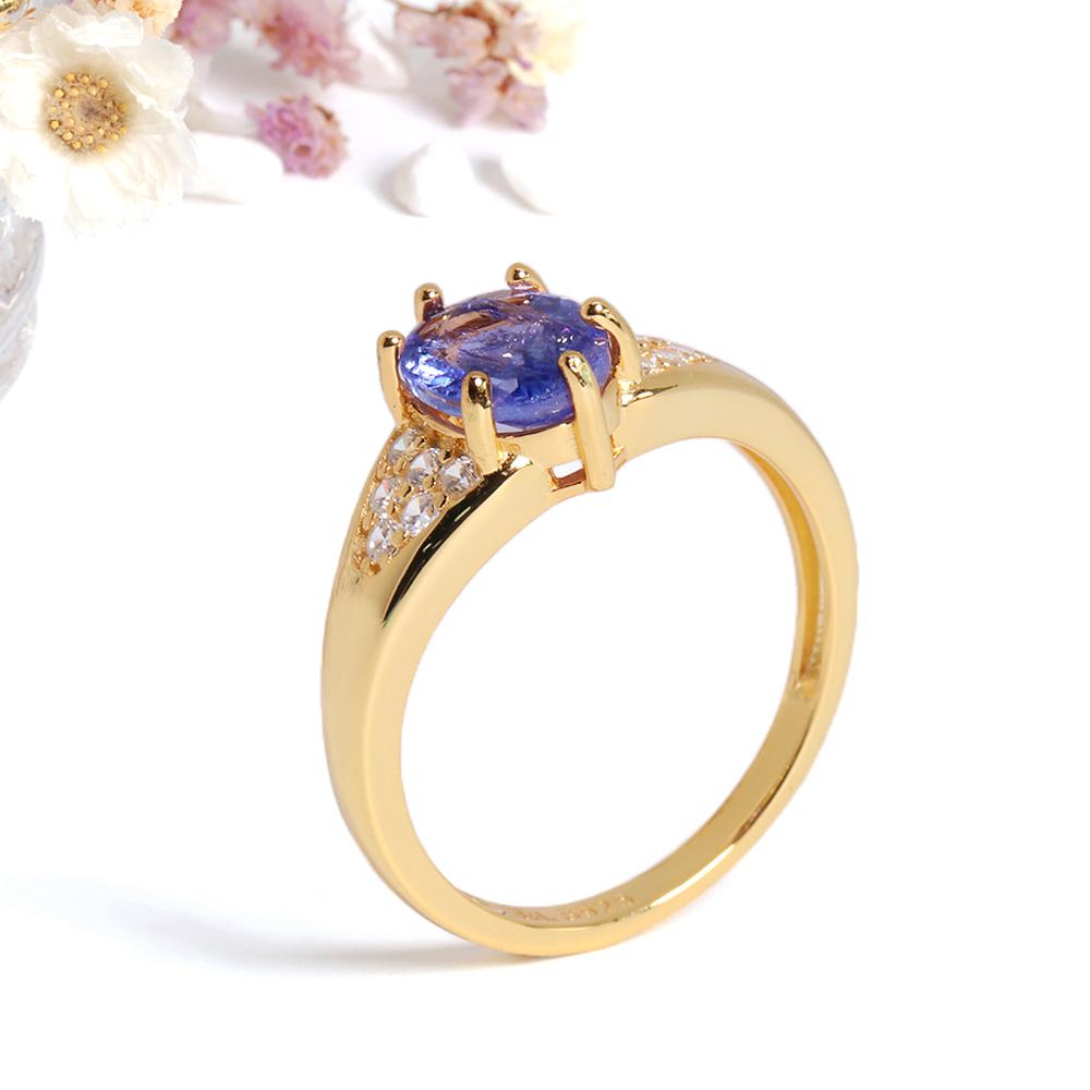 Inel cu Tanzanit Albastru Natural pentru Femei, Prețios, Lux Ușor, Argint 925, Piatră Prețioasă Adevărată, bijuterii fine pentru nunți și banchete