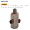 Stainless Steel 1/8'' NPT Oil Pressure Sensor Sendor Tee Adapter to 1/8 NPT Gauge T-Piece Car Accessories