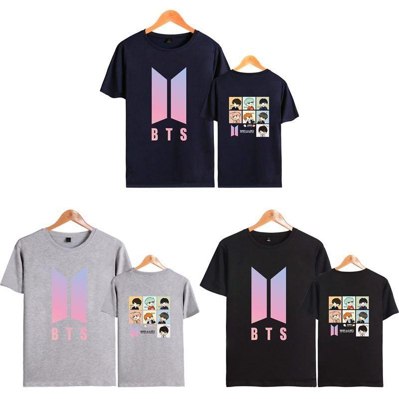 Bts Graphic Printed Modal Tee Oversized Streetwear Shirt For Kpop Fans Summer Casual