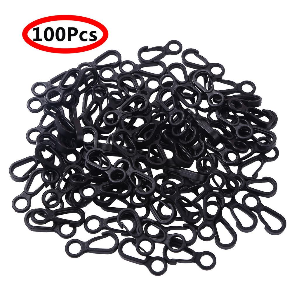 10/50/100PCS Nylonová plastová tyč s malou vlajkou, zaklapávací háčky Upevnění Odolné přezky Háčky na batoh