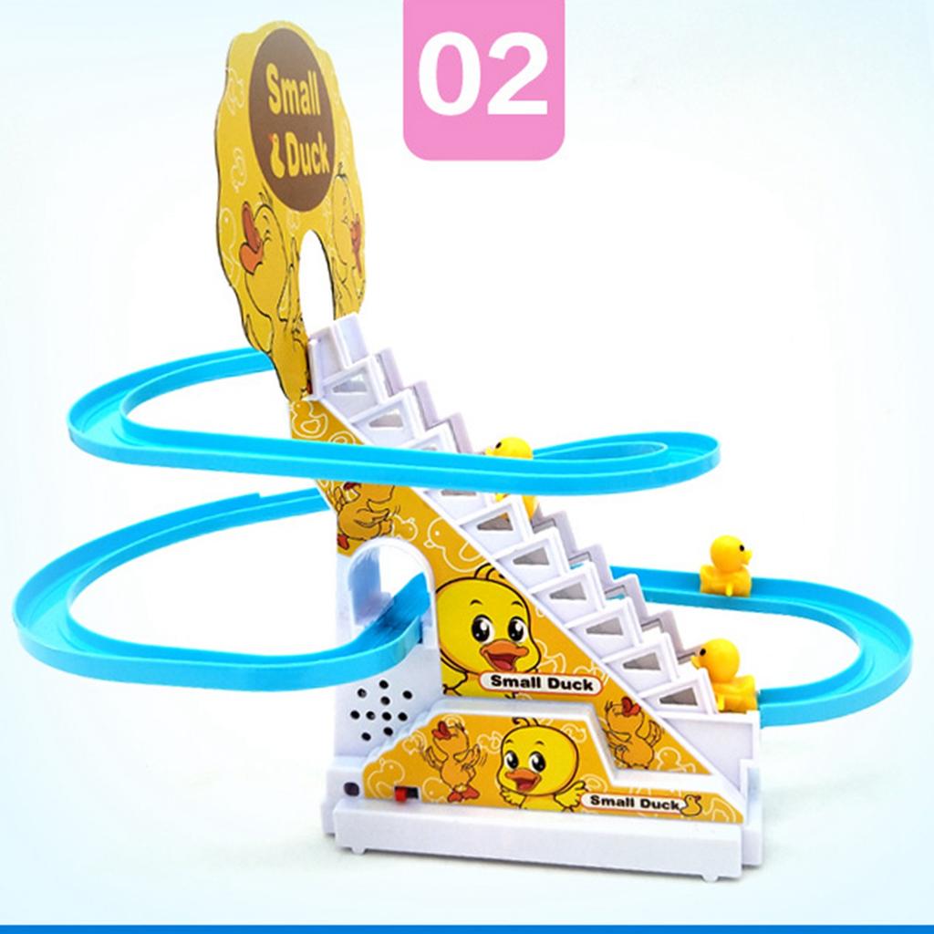 Climbing Stairs Toy Small Duck Cute Brain Exercise Educational Slider Rail Family Interaction Toy 9