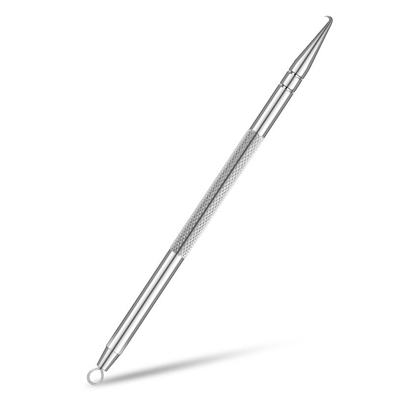 Curved Kirin Hook Acne Needle: Blackhead & Whitehead Removal Tool for Beauty Salons