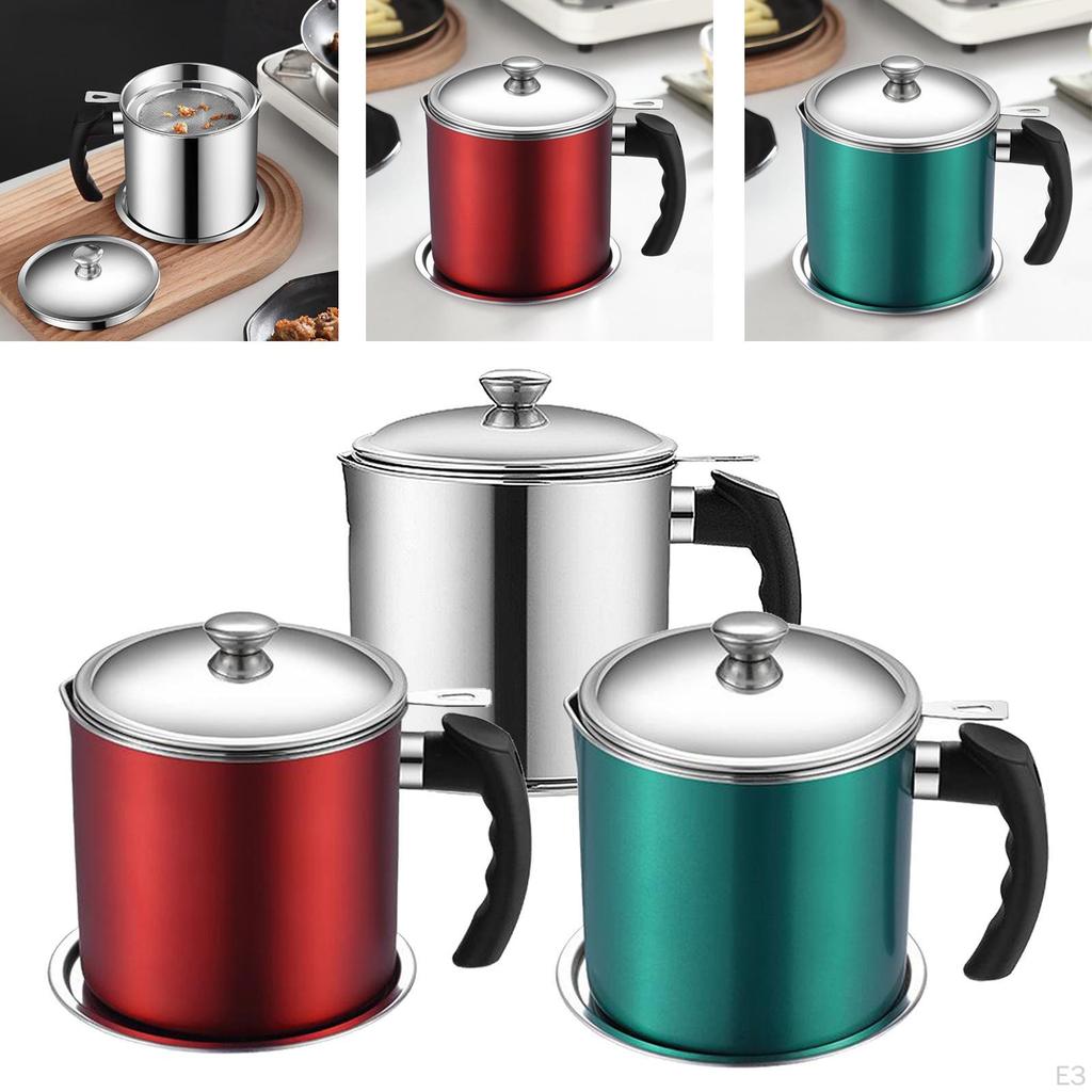 Container Small Oil Pot Stainless Steel Storage Can