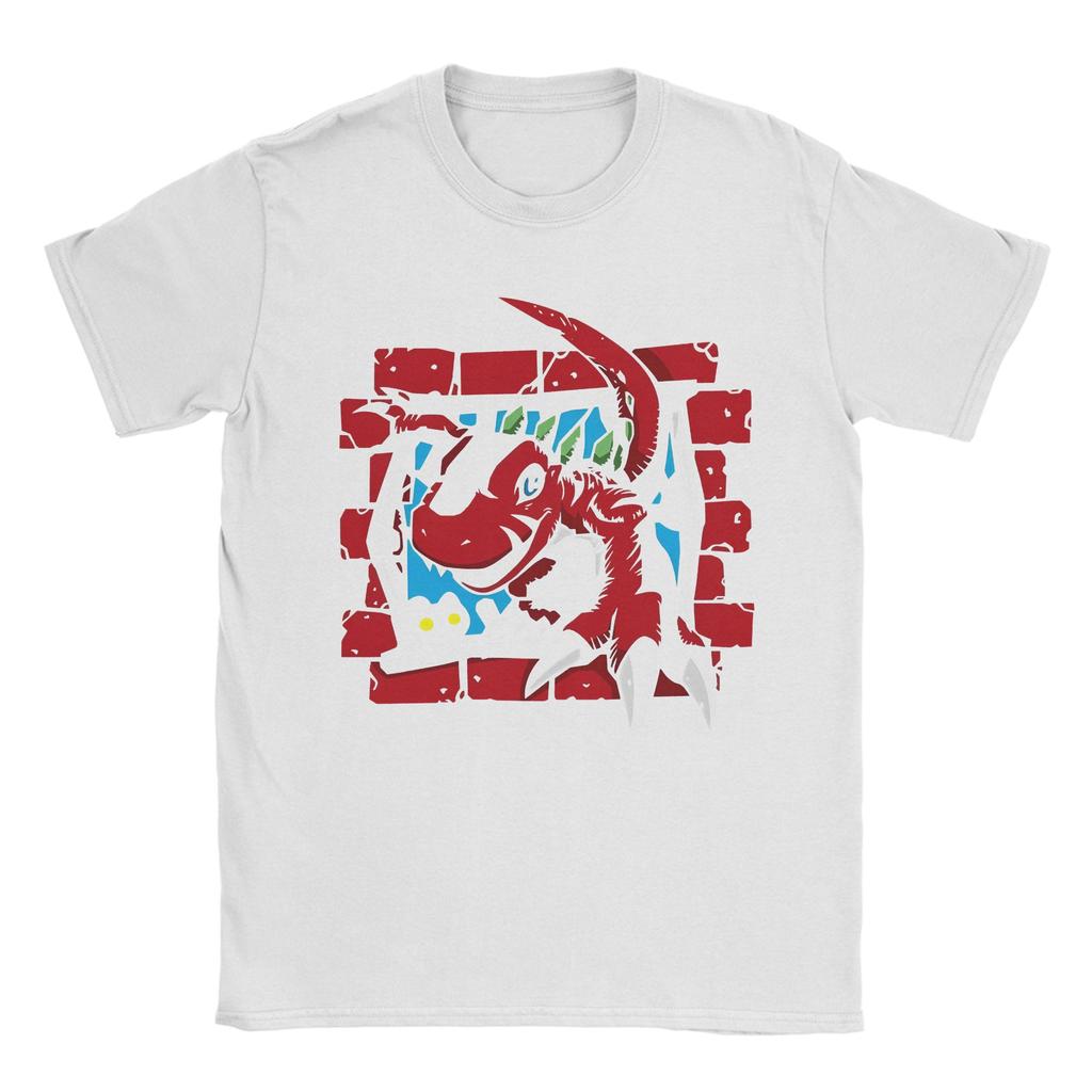 Men Womens Digimon Tyrannomon T Shirt 100 Cotton Tops Funny Short Sleeve Crew Neck Tee Shirt Gift Idea TShirts