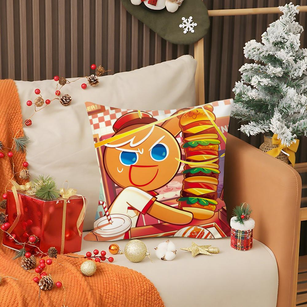 Hot Game C-Cookie Run Kingdom Pillow Case Living Room Sofa Decorative Cushion Cover Simple Household Light Luxury Printed Pillow