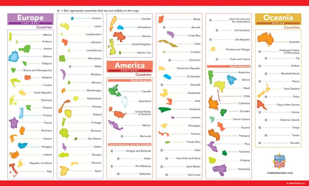 MasterPieces Masterpieces Educational Map World Creative Kids First Choice Award Stem Products 60 Piece Jigsaw Puzzle Ages Mom's 5+