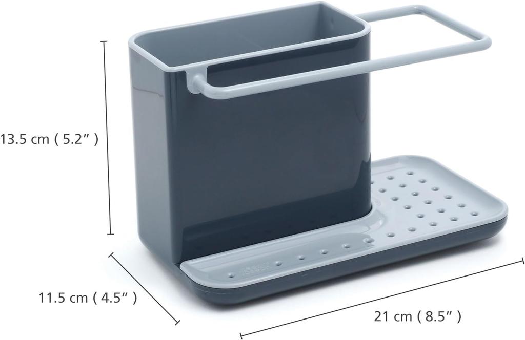 Joseph Joseph Sponge Holder, Kitchen Brush Storage, Sink Storage Caddy, Sage, Light Stone, Gray [Authentic] 851649