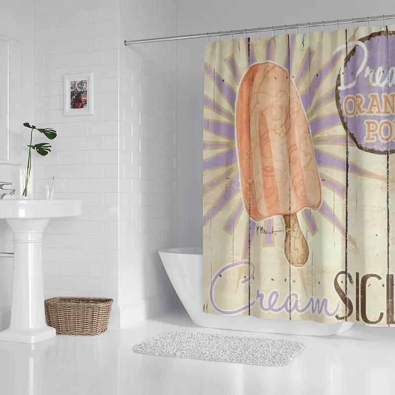 

Household Waterproof Fabric Household Shower Curtain Accessories Shower Curtain Home Hawaiian Style Shower Curtain W60H190(CM)-1 Pcs