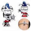 Europe copper Charm Compatible With Authentic Mickey and Minnie Bracelets Jewellery Pendant Bead Dangle Accessories