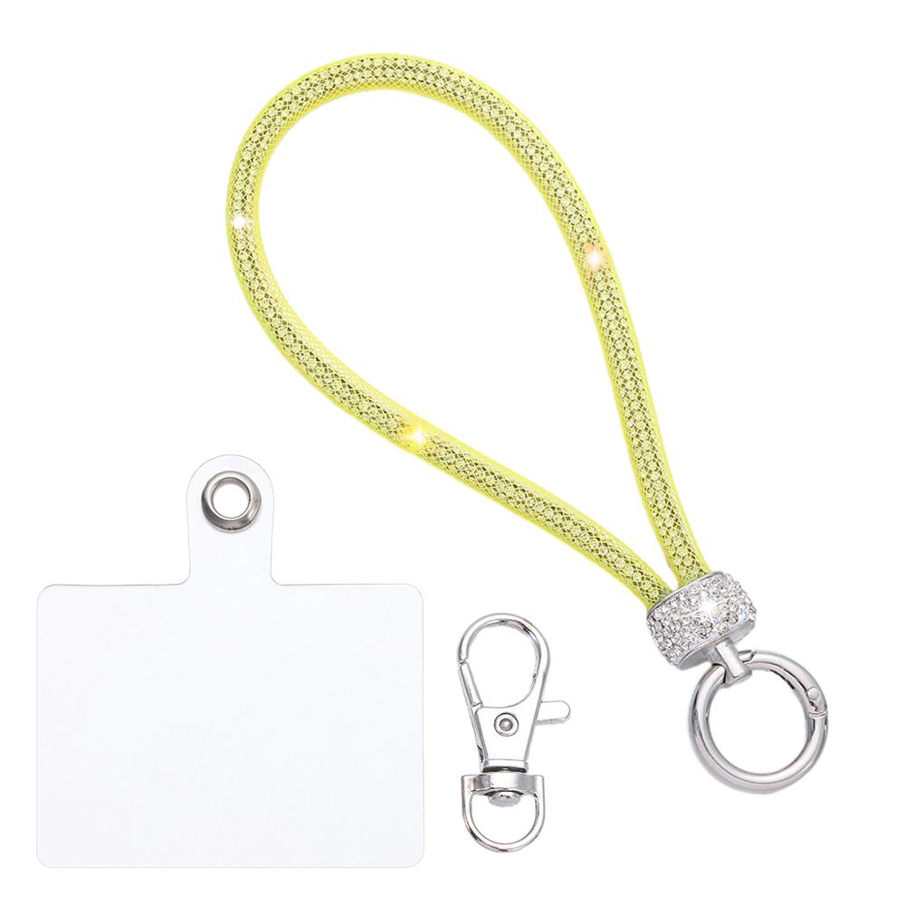 Glitter Rhinestone Phone Lanyard Phone Diamond Crystal Wrist Straps Keychain Hanging Anti-lost Rope
