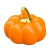 Thanksgiving Pumpkin Ornament Resin Pumpkin Figurine With Gold Stem for Fall Shelf Decoration, Harvest Display, Wedding Tabletop Centerpieces