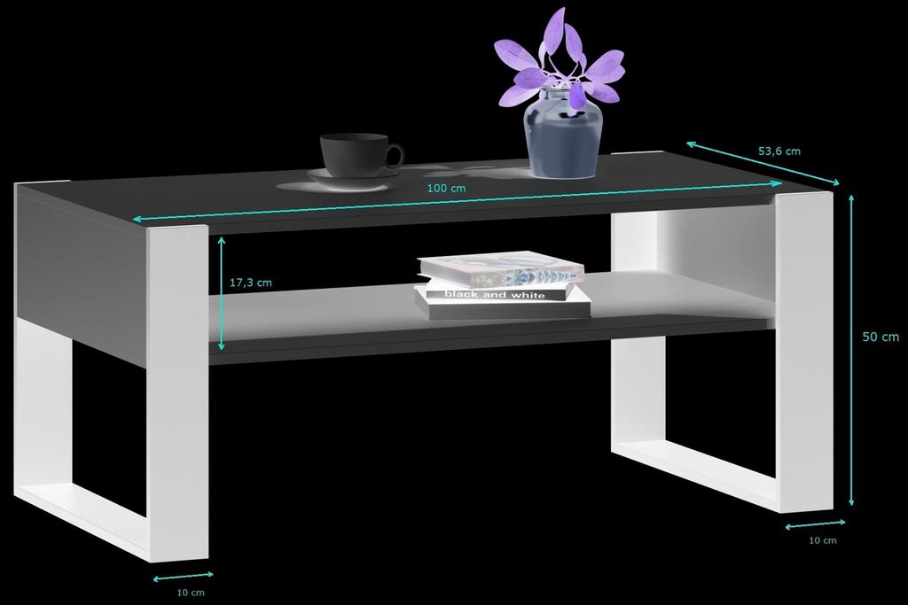 Kaja Artisan Coffee Table - White Loft Retro