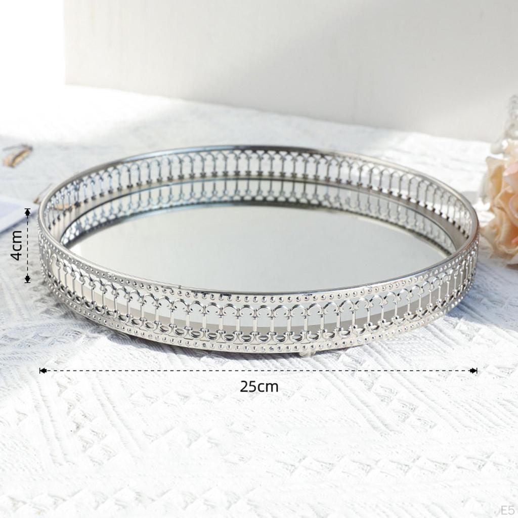 Vanity Tray for Makeup And Jewelry Organization