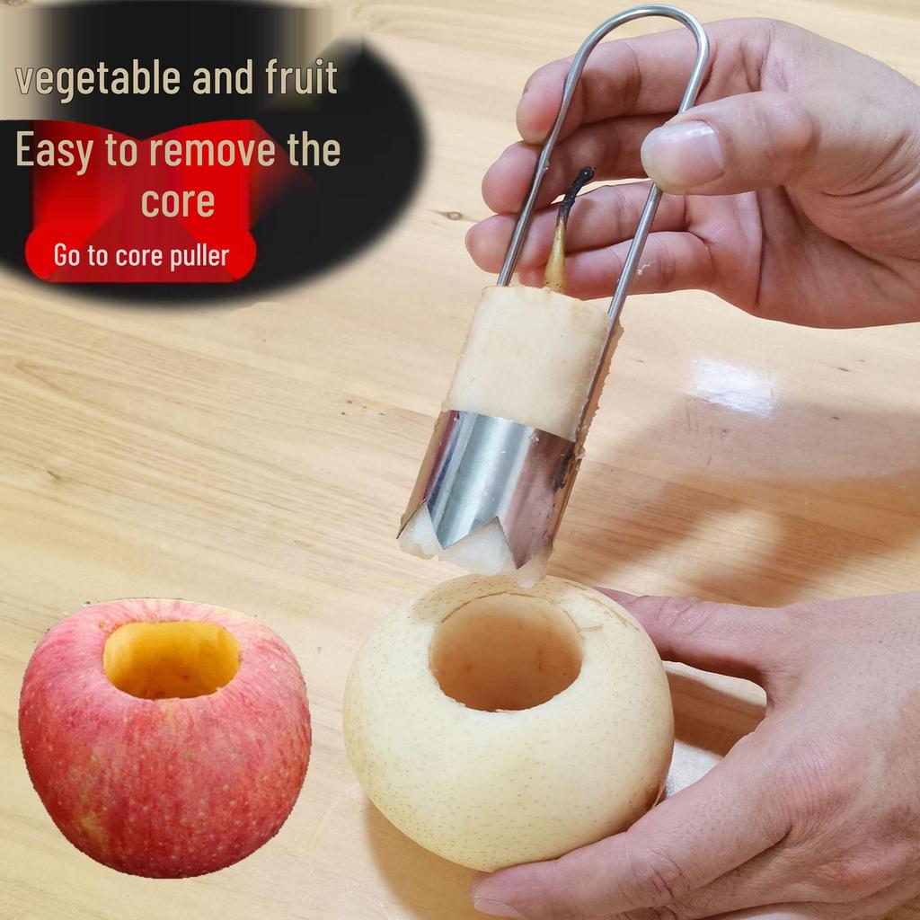 Stainless Steel Apple & Pear Corer, Bitter Gourd & Green Pepper Pitter Tool