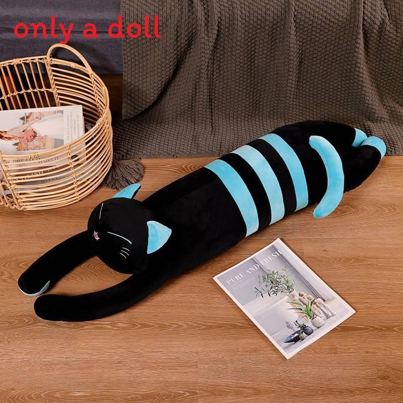 Plush Cat Pillow Toy With Pp Cotton Filling For Kids And Adults