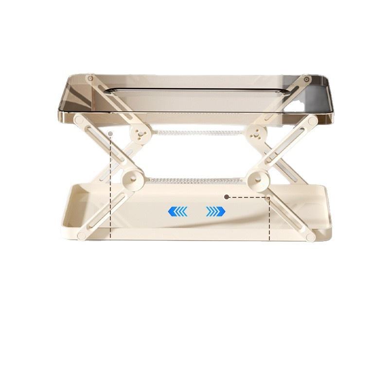 Desktop Tissue Boxtissue Storage Box For Home Usespring-Loaded Extendable Tissue Storage Box For Living Room Coffee Table High