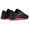 Reebok Scarpe da Allenamento Basse Nano X3 Casual Comode Sneakers Unisex Nero Rosso 100069910