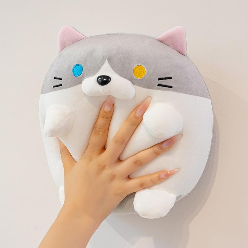 Adorable Round Fat Calico Cat Plush Playthings Gentle Stuffed Cartoon Animal Doll Gentle Pillow Playthings Cute And Charming Gifts