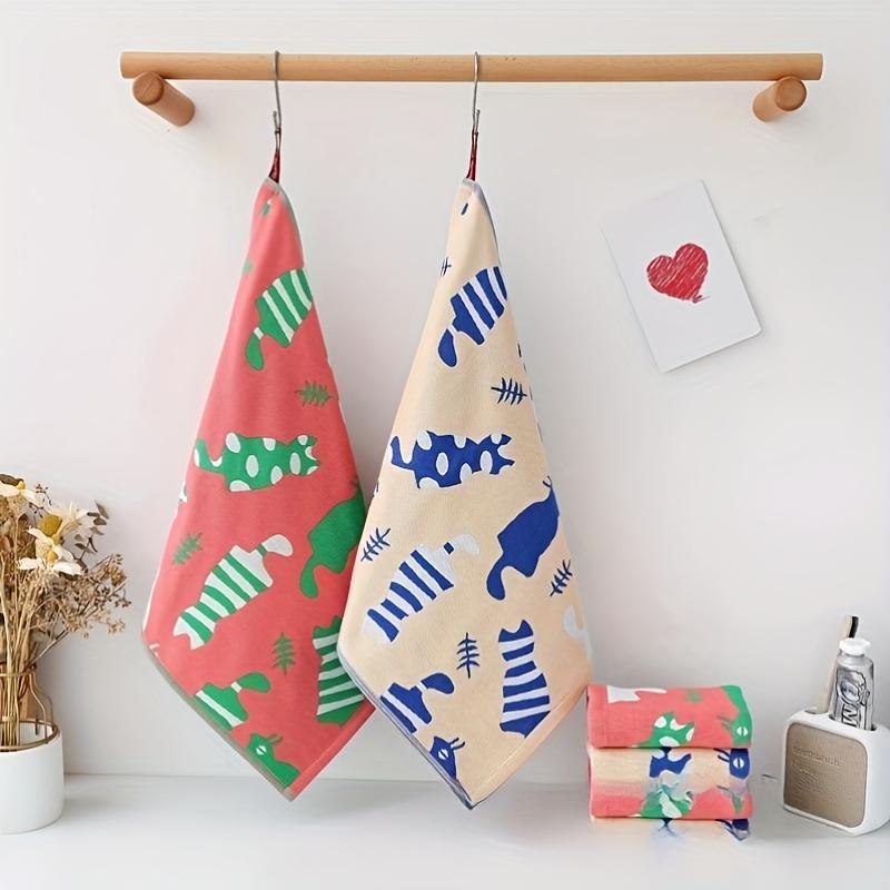 

2/4 шт. Квадратное полотенце для мытья рук, Хлопковая взрослая мочалка для мужчин и женщин, Мягкое абсорбирующее, Можно использовать для кухни и ванной, Полотенце для кончиков пальцев, Квадратное полотенце 34.01*40.01cm