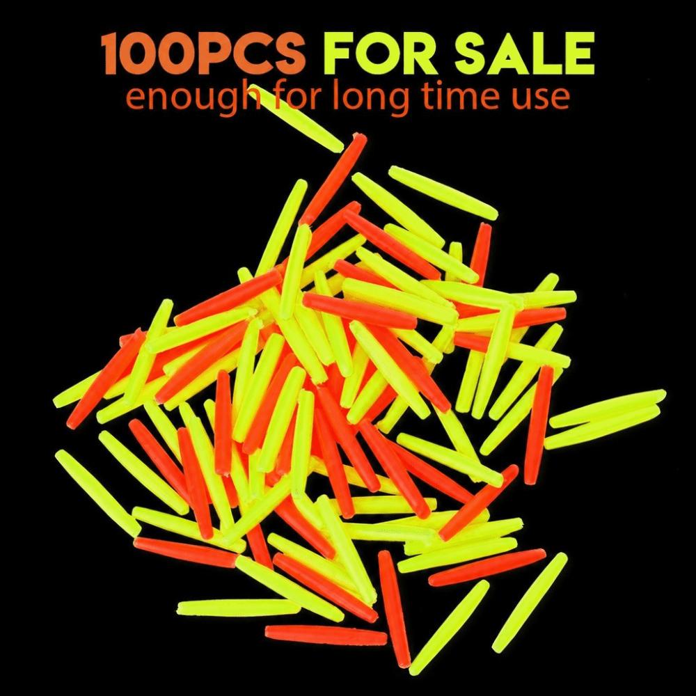 100PCS Silicone Fishing Float Indicator Lightweight Float Strike Indicator Freshwater Fishing