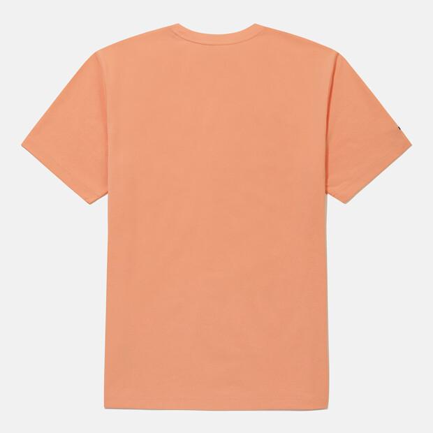 DESCENTE Tough Wording Short Sleeve T-Shirt Coral Sr323Uts73 (B Type)