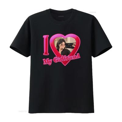 I Love My Girlfriend Gracie Abrams T Shirt Romantic Print Vintage Washed Streetwear Graphic Sli