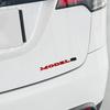 Autoaufkleber 2025 Neu Tesla 1 Stück ABS 3D Buchstaben Model Y Logo Chrom Schwarz Aufkleber Auto Heckklappen Abzeichen Emblem Für Tesla Model S M