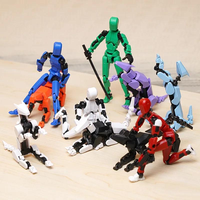 1249pcs Luminous Titan 13 Action Figures T13 Figure 3D Printed Multi-Jointed Movable Lucky 13 Action Figure Nova Figure Dummy