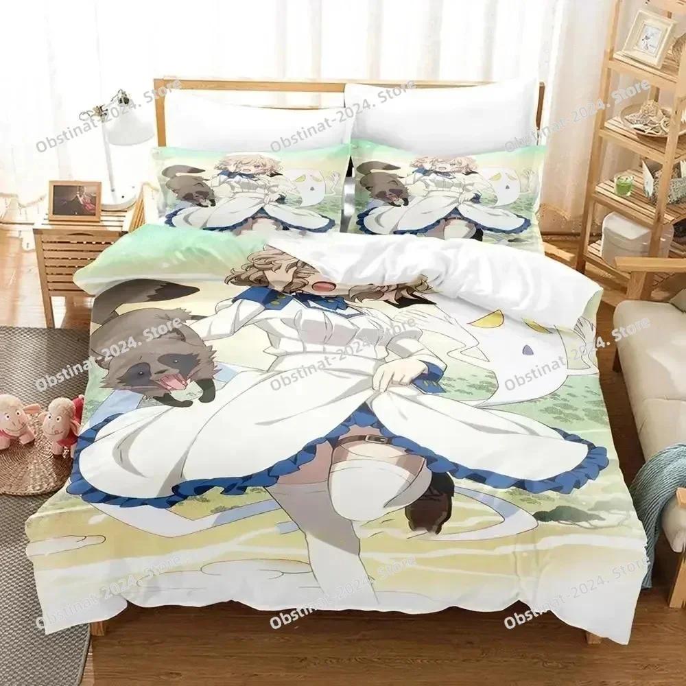 Anime Kotoko Iwanaga Kyokou Suiri Bedding Set Printed single Comforter Quilt Bed Cover Pillow Case 3 Pieces Sets Kids Adult Size