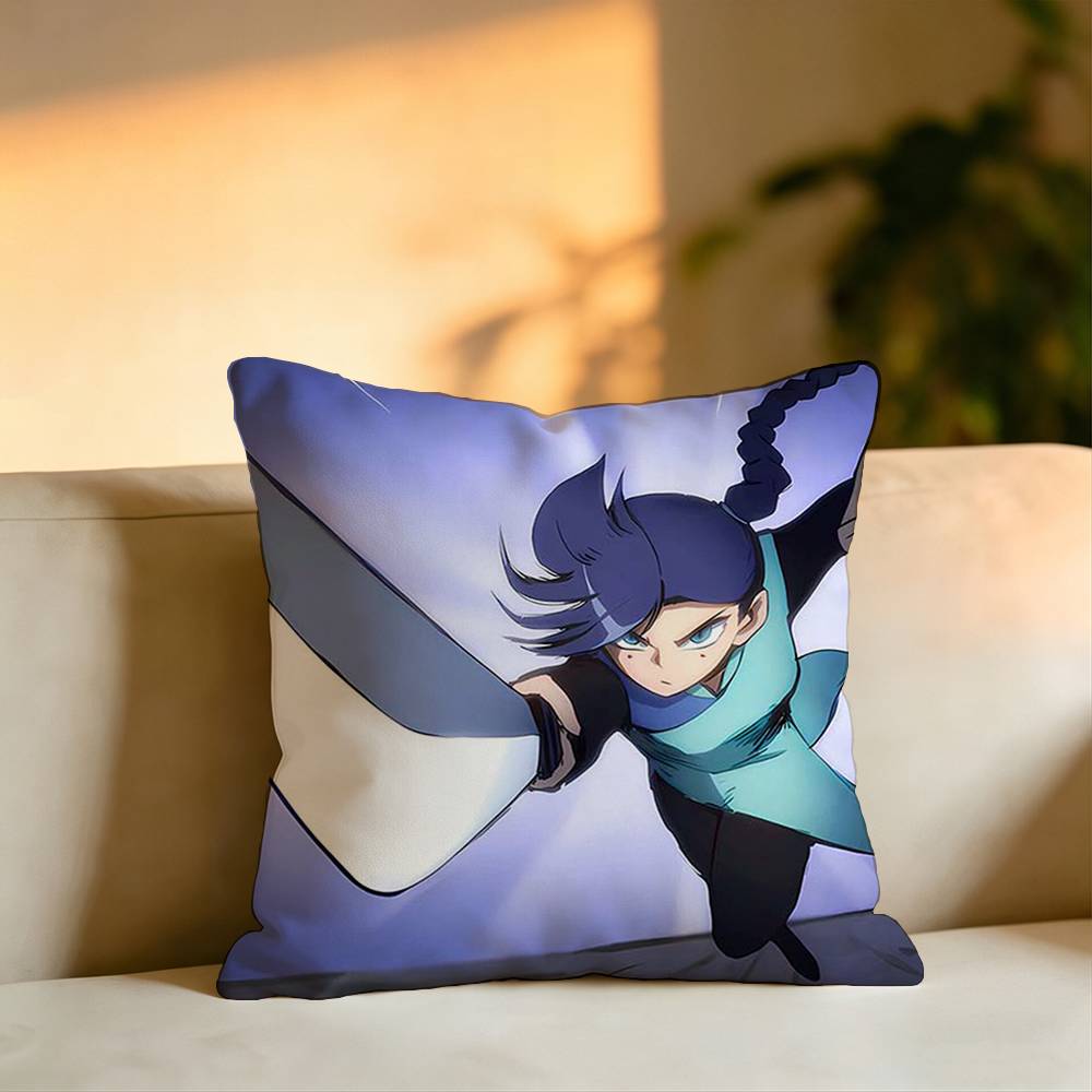 Hot Cartoon Seven MMeihua Shisan Pillow Case Square DoubleSided Sofa Cushion Cover Bedroom Bedside Pillow