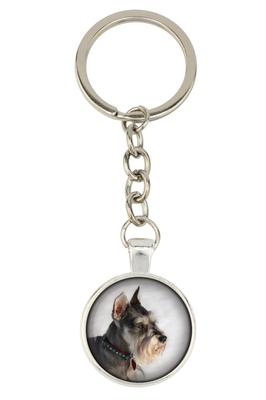 Schnauzer I - Keychain with Your Photo, Key Decoration, Bag Pendant from Brand