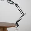 Foldable LED Desk Lamp with Magnifier for Makeup, Manicure, and Eyelash Extension