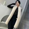 Double-sided Fluffy Lengthened Thickened Scarf Shawl Scarf High-end New Warm Imitation Fox Women's Scarf