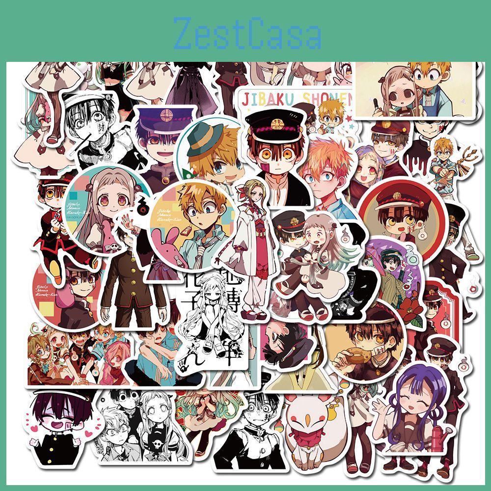 Vibrant And Waterproof 50pcs Toilet-bound Hanako-kun Stickers For Diy Graffiti Fun
