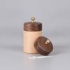Floss and Wooden Pick Holder Handmade with Lid Lidded