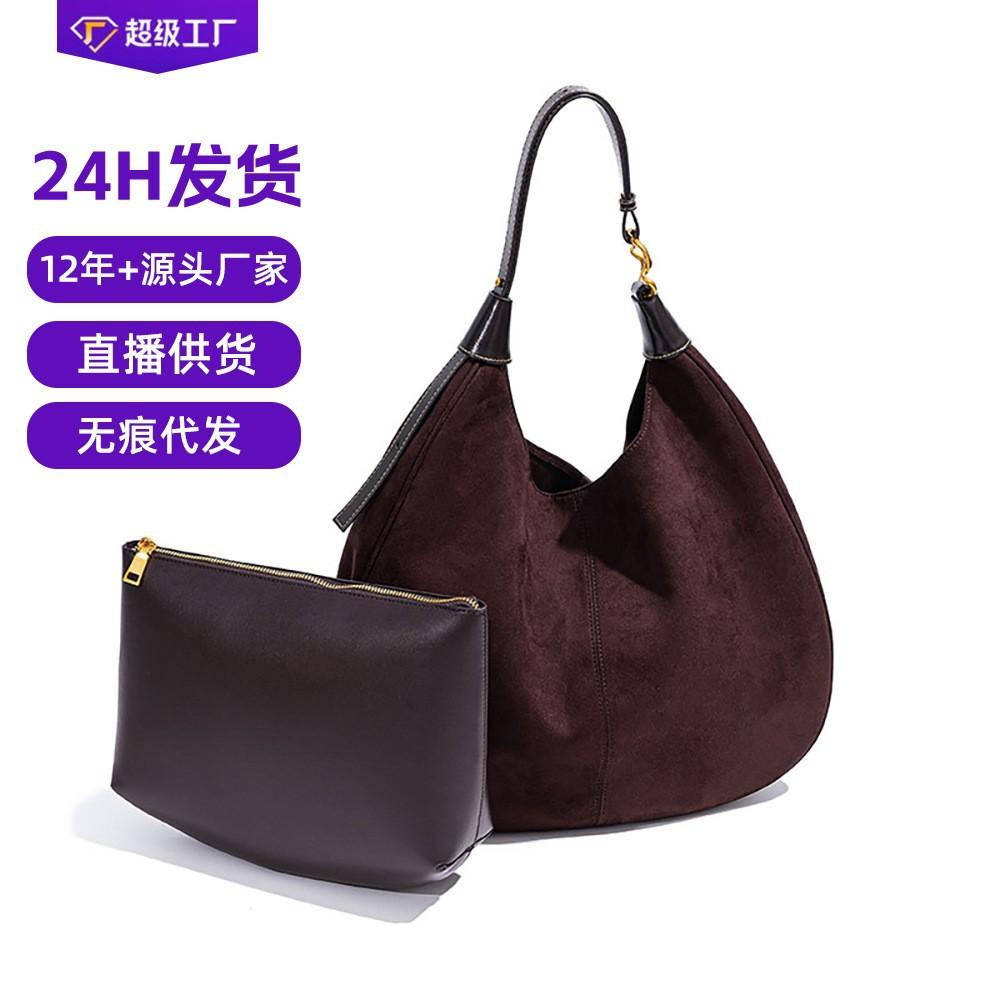 Bag To Picture To Sample First Layer Cowhide Handbag Large Capacity Mother and Child Bag Genuine Leather Women's Bag Guangzhou Luggage