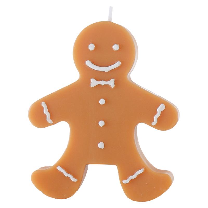 Christmas Gingerbread Man Scented Candle - Holiday Souvenir