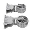 1 Pair Inflatable Boat Launching Wheels Locking Wheel Engineering Plastic Flip Up Dinghy Towing Wheels for Boat Trailer