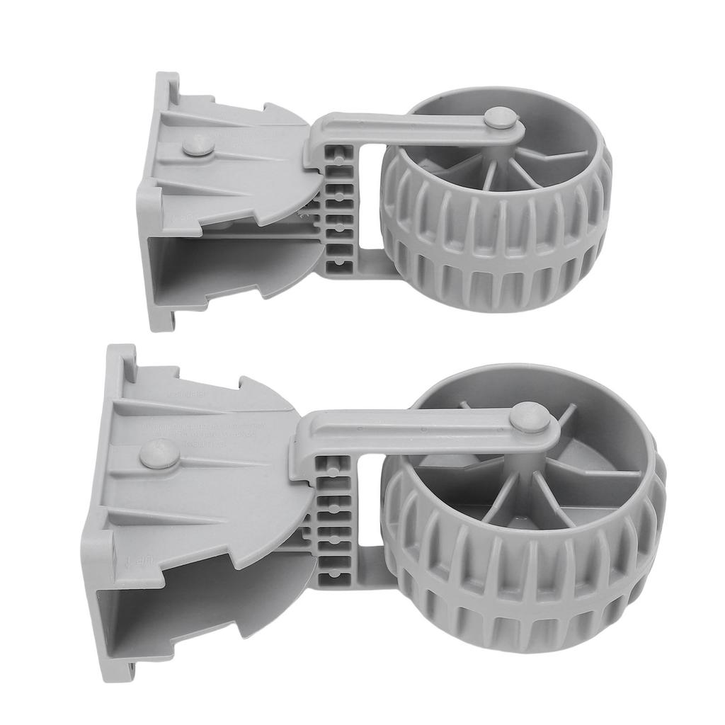1 Pair Inflatable Boat Launching Wheels Locking Wheel Engineering Plastic Flip Up Dinghy Towing Wheels for Boat Trailer