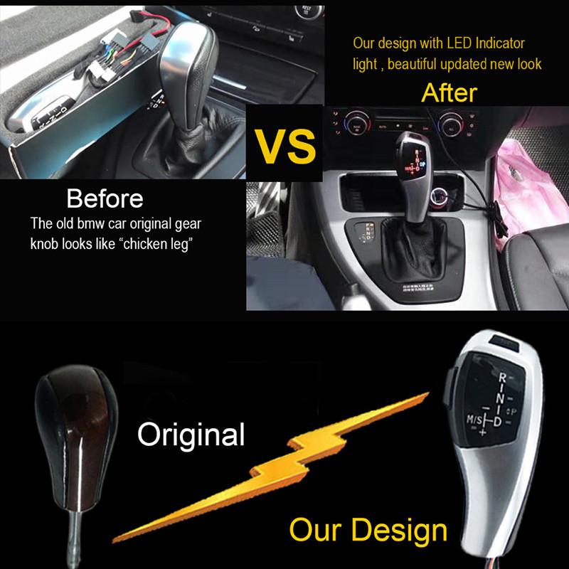 For BMW 1 3 6 5 Series E38 E39 E46 E60 E61 E63 E64 E81 E82 E83 E84 E90 E91 E92 E93 LED Gear Shift Knob Shifter Lever Accessories