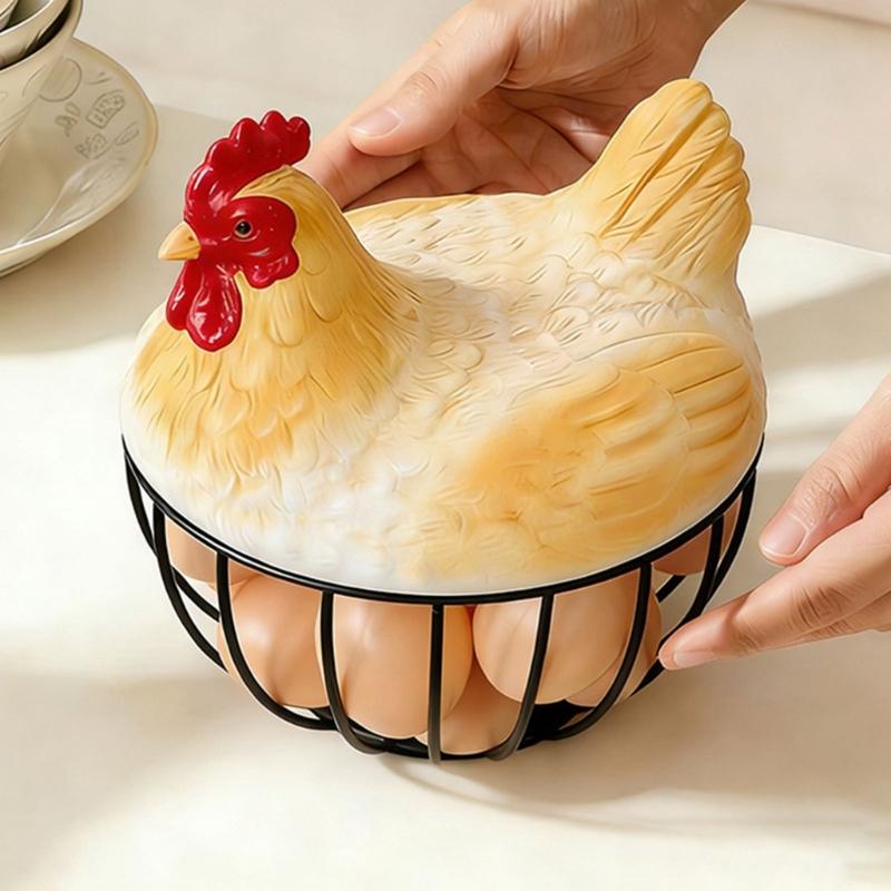 Playful Resin Food Holder Basket Kitchen Countertop Storage Bin For Arranging Seasonal Vegetables Eggs Basket