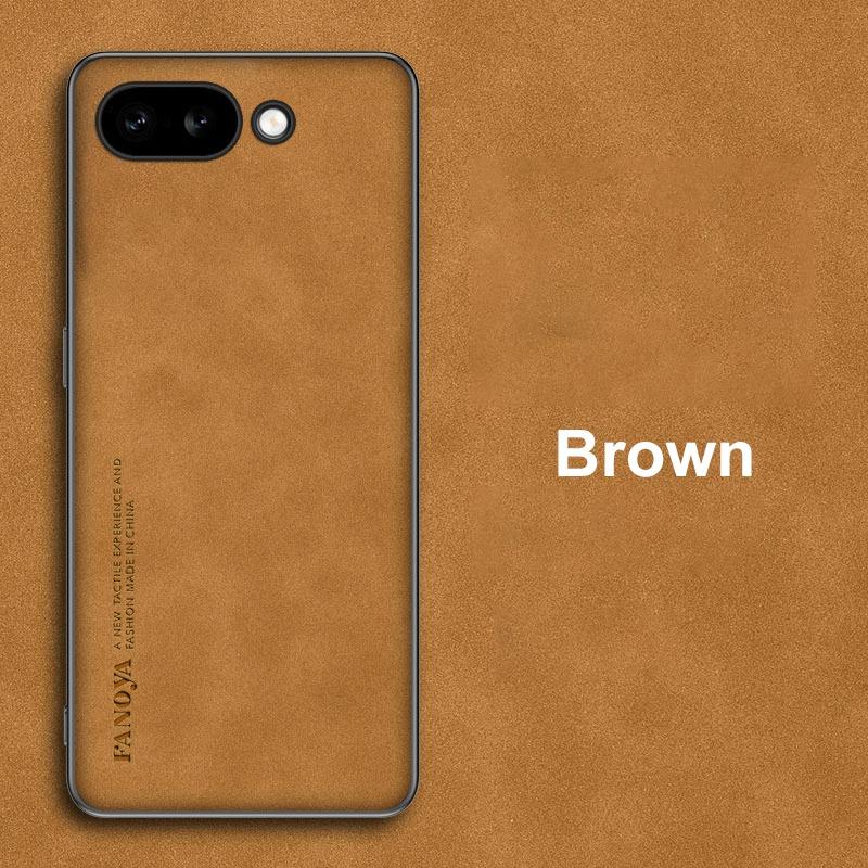 For Google Pixel 9A Case Luxury PU Leather Phone Case For Google Pixel 9A 5G Back Cover Matte Silicone Shockproof Protection