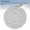 4 Inch Round Boat Hatch Detachable Cover 316 Stainless Steel Non Slip Deck Plate Inspection Hatch for Marine Yacht Ship