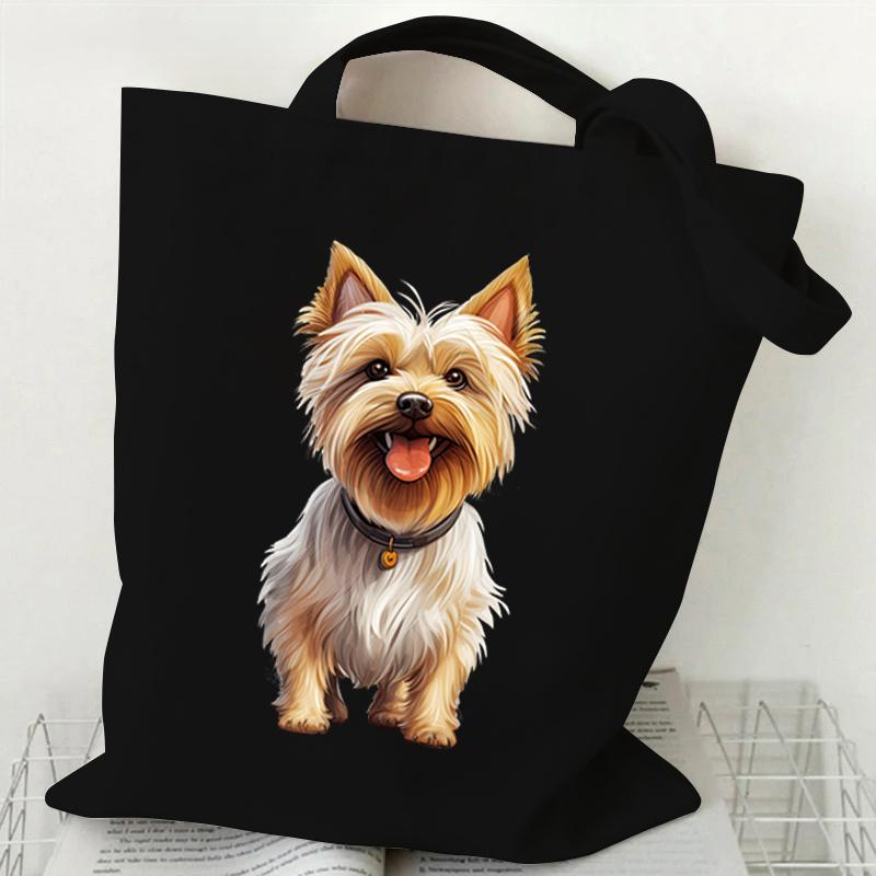 Damenhandtaschen, Shiba Inu, Corgi, Pudel, Beagle, Tierhundeserie, Canvas-Einkaufstasche, modisch, lustiges Geschenk für Hundeliebhaber, Damen-Seitentasche