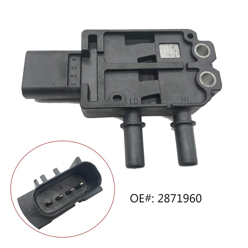 KEEPTOP 2871960 DPF Pressure Sensors Exhaust Gas Differential Pressure Sensor Compatible with Cummins Freightliner Cascadia CAT Coronado M2 106 112