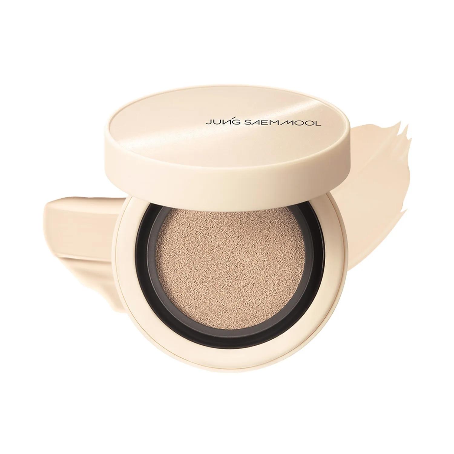 JUNGSAEMMOOL Skin Nuder Cover Layer Cushion SPF50+ PA+++ High Coverage Semi-Matte Foundation 5 Shades 14g + Refill 14g #19 Fair Light (+Refill)