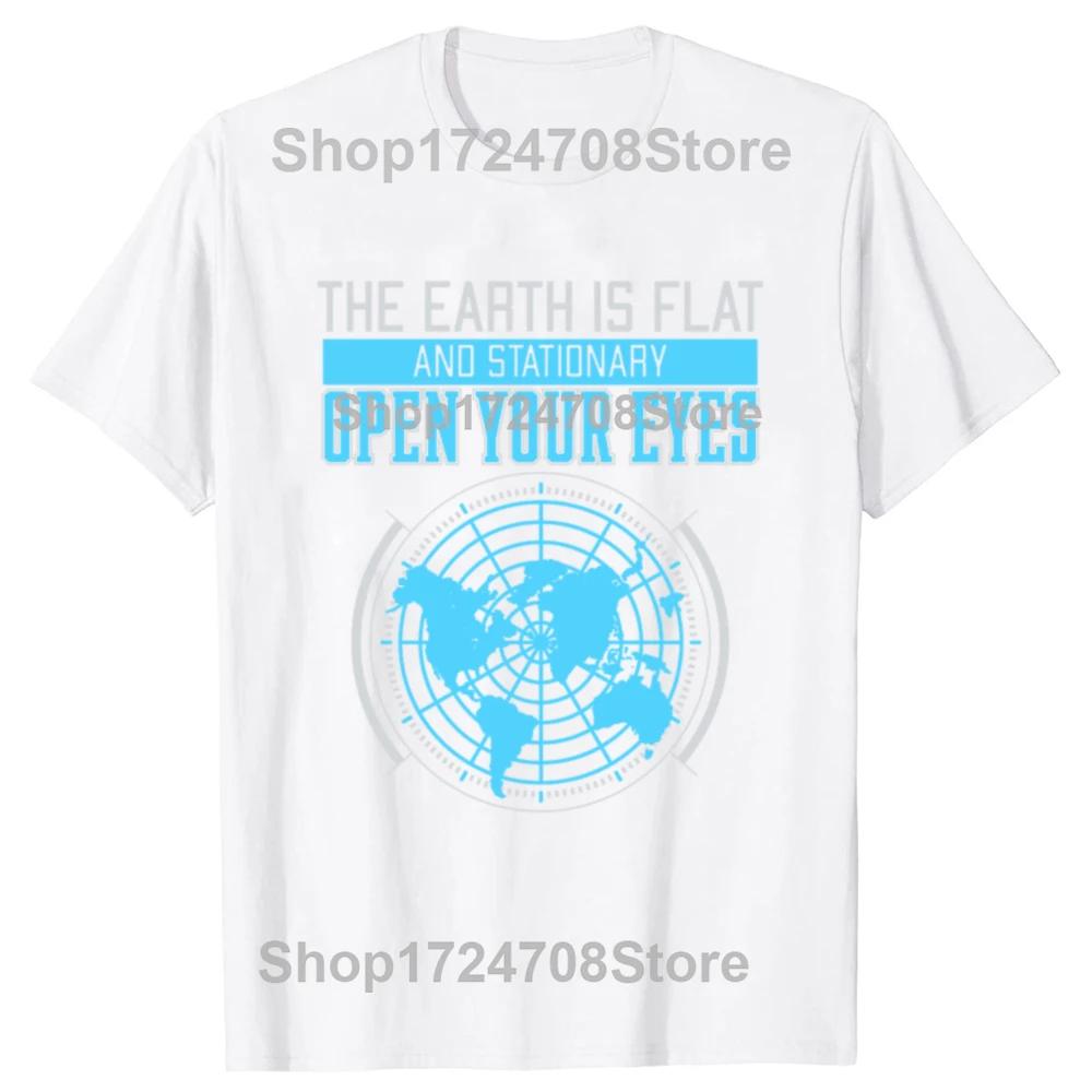 Die Erde ist flach Narren Geschenkidee für Flacherdler T-Shirt Oberteile Rundhals Kurzarm T-Shirt Kleidung Freizeit T-Shirts