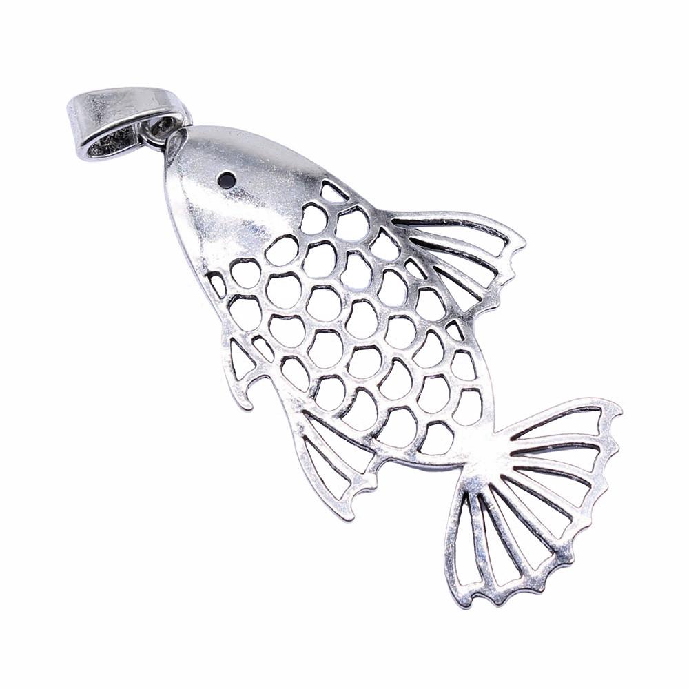 Fisch-Anhänger Vintage Legierung Anhänger Für DIY Schmuck Meeres-Thema Bastelbedarf