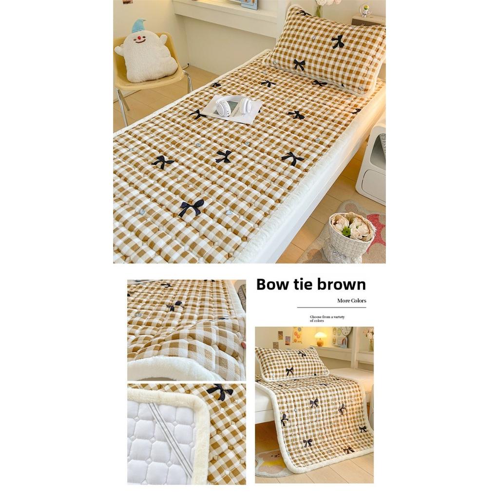 Thickened Milk Velvet Mattress, Student Dormitory Insulation, Cotton Padded Single Mattress, Foldable Machine Washable Bed Mattress